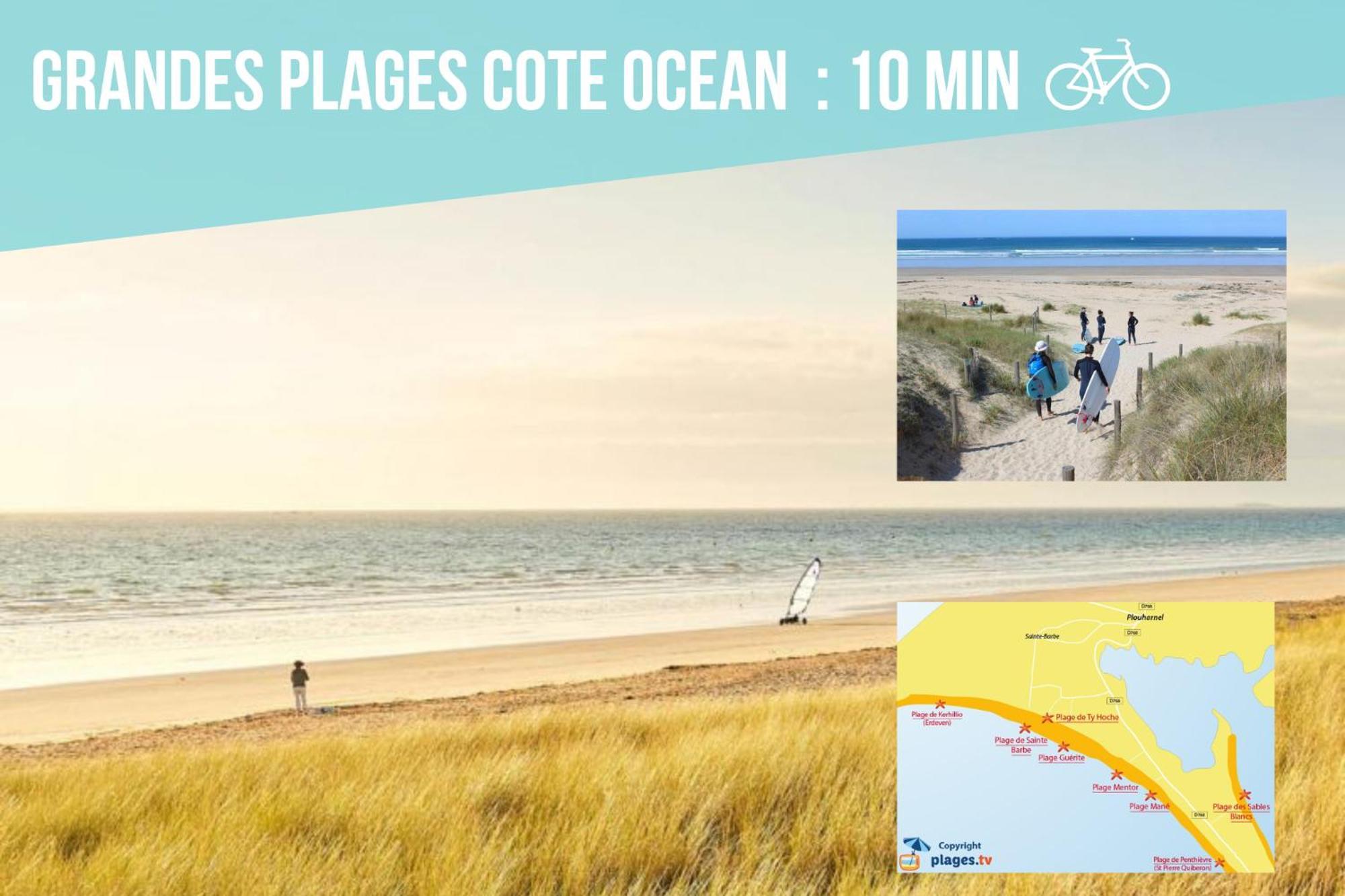Studio Cosy Les Roses Tremieres 3 Etoiles Centre Plouharnel Proche Mer 외부 사진